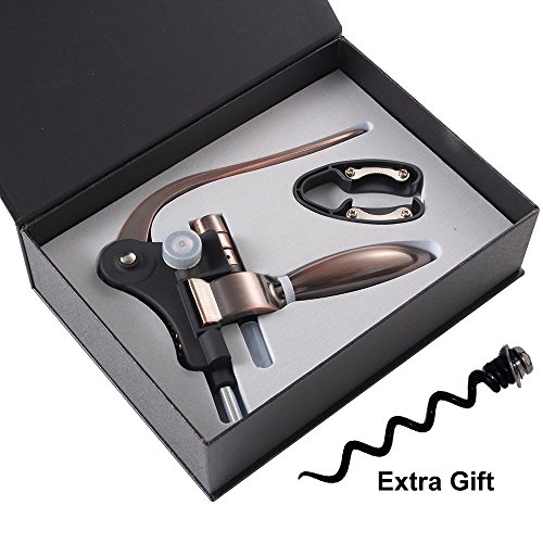 HQY-Best-Rabbit-Wine-Opener-Corkscrew-With-An-Extra-Corkscrew-WormSpiral-Luxury-Golden-0-0