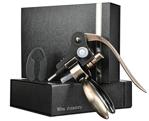 HQY-Best-Rabbit-Wine-Opener-Corkscrew-With-An-Extra-Corkscrew-WormSpiral-Luxury-Golden-0-5
