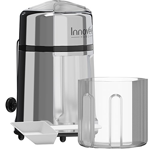 Innovee-Manual-Ice-Crusher-With-Rust-Proof-Zinc-Alloy-Construction--Carbon-Steel-430-Blade-Crushes-Ice-to-Your-Desired-Fineness--Non-Slip--Easy-to-Use-Ice-Crusher-Hand-Crank--Chrome-Plated-0-1