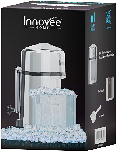 Innovee-Manual-Ice-Crusher-With-Rust-Proof-Zinc-Alloy-Construction--Carbon-Steel-430-Blade-Crushes-Ice-to-Your-Desired-Fineness--Non-Slip--Easy-to-Use-Ice-Crusher-Hand-Crank--Chrome-Plated-0-3